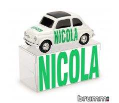 1/43 BRUMM FIAT 500 BRUMS NICOLA OPPURE