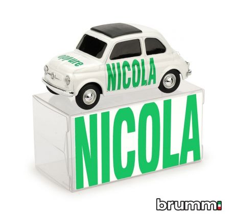 1/43 BRUMM FIAT 500 BRUMS NICOLA OPPURE