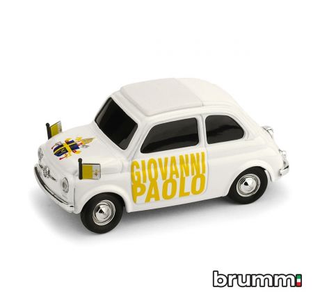 1/43 BRUMM FIAT 500 BRUMS GIOVANNI PAOLO BEATO LUI