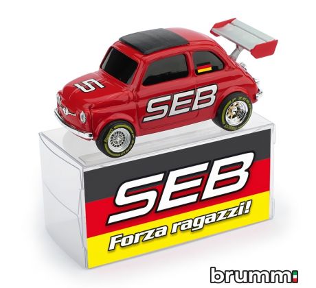 1/43 BRUMM FIAT 500 BRUMS SEB FORZA RAGAZZI