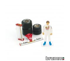 1/43 BRUMM GILLES VILLENEUVE 1981 + ACCESSORI