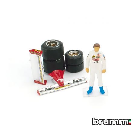 1/43 BRUMM GILLES VILLENEUVE 1981 + ACCESSORI