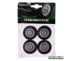 1/18 GREENLIGHT FORD MUSTANG II KING COBRA WHEEL AND TYRE SET