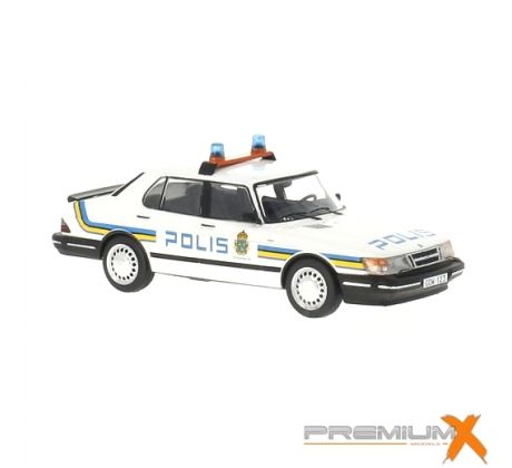 1/43 Premium X Saab 900i Stockholm Polis 1987