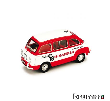 1/43 BRUMM FIAT 600D MULTIPLA 1960 AMARO 18 ISOLABE