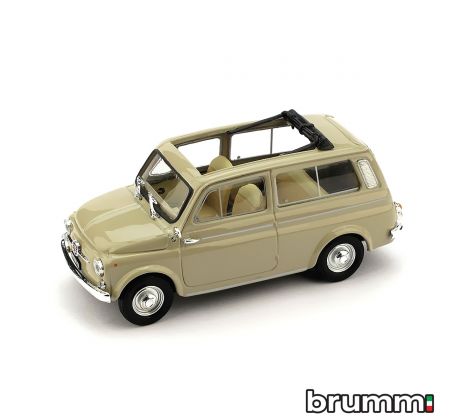 1/43 BRUMM FIAT 500 GIARDINIERA 1960 APERTA BEIGE