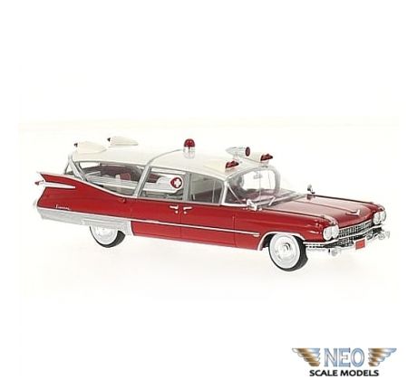 1/43 NEO Cadillac S&S Superior ambulance 1959