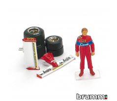 1/43 BRUMM DIDIER PIRONI 1981 + DOPLNKY