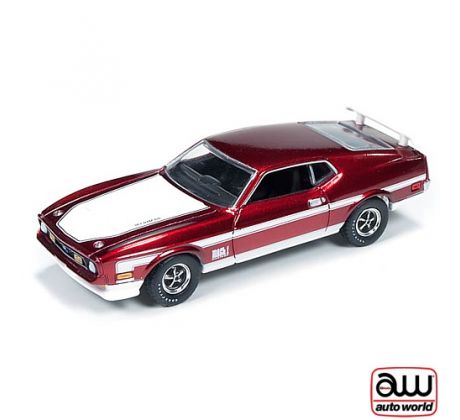 1/64 1971 FORD MUSTANG MACH 1 červený