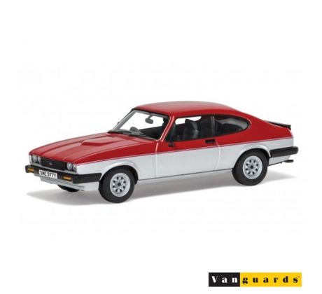 1/43 Ford Capri MK3 1.6 Calypso Červená/Strieborná