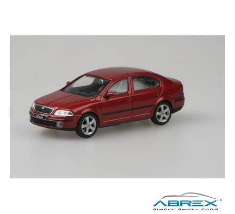 ABREX Škoda Octavia II (2004) 1:43 - Červená Flamenco Metalíza