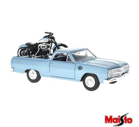 1/24 CHEVROLET EL CAMINO + HARLEY DAVIDSON 2007 XL 1200N