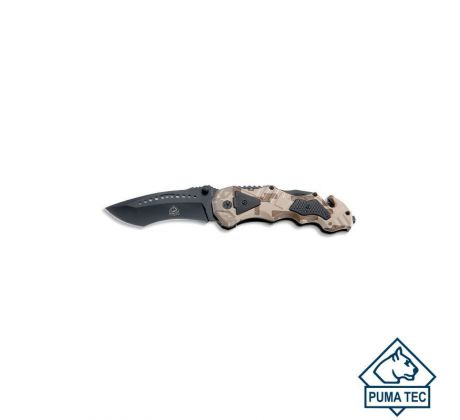 PUMA TEC one-hand rescue knife camo optics