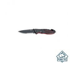 PUMA TEC one-hand rescue knife black