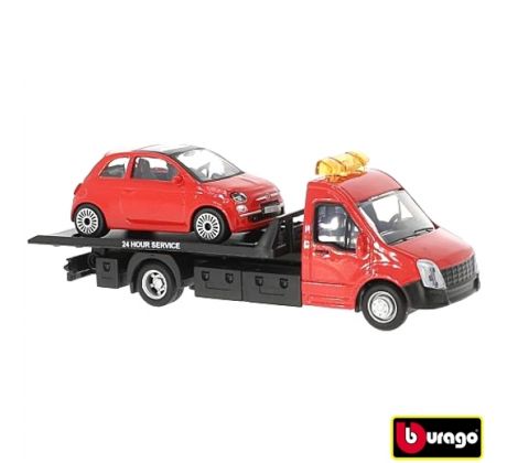 1/43 Iveco Daily Transporter + Fiat 500