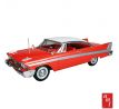 1/25 1958 Plymouth Belvedere Christine, červená