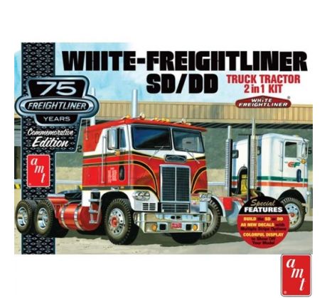 1/25 White Freightliner 2-in-1 SC/DD Cabover Tractor 75th Anniversary