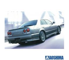 1/24 AOSHIMA NISSAN ER34 SKYLINE 25GT TURBO '01 with CUSTOM WHEELS