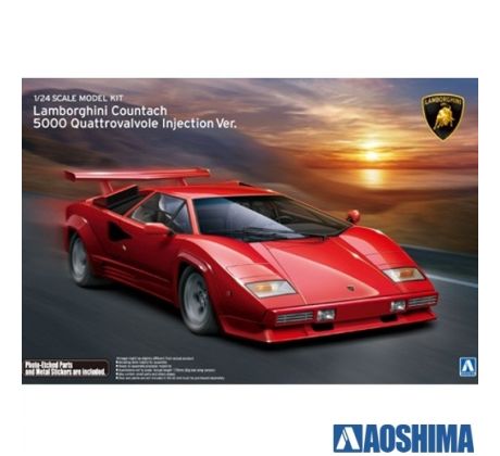 1/24 AOSHIMA LAMBORGHINI COUNTACH 5000 QUATTROVALVOLE INJECTION