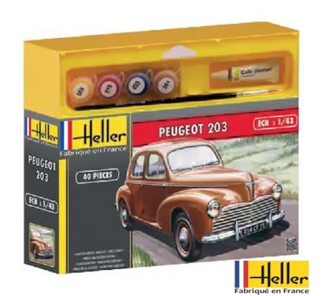 1/43 HELLER PEUGEOT 203 + farby