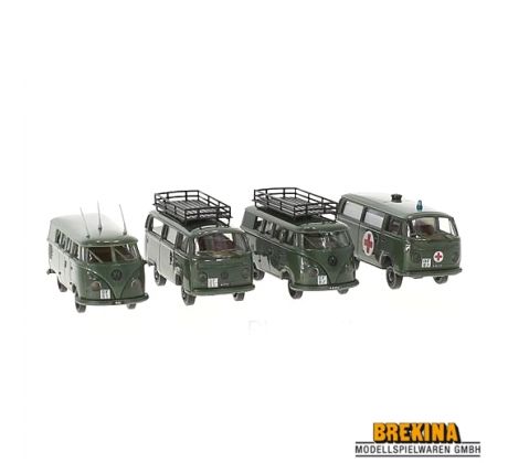 1/87 BREKINA set 2 VW T1b a 2 VW T2