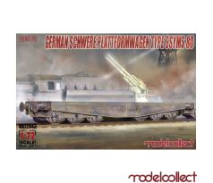 1/72 MODELCOLLECT Germany Schwerer plattformwagen type ssyms 80
