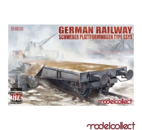 1/72 MODELCOLLECT German Railway Schwerer Plattformwagen Type ssys 1+1 pack