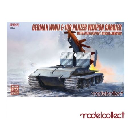 1/72 MODELCOLLECT German WWII E-100 panzer weapon carrier with Rheintochter 1 missile launcher