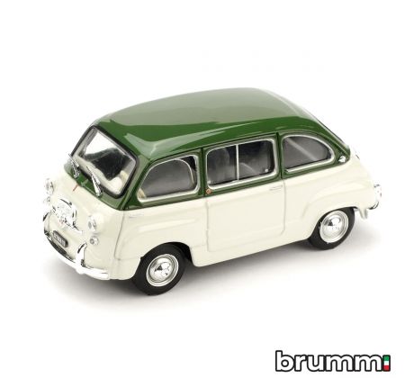 1/43 FIAT 600D MULTIPLA 1960 VERDE OL./GRIGIO (BRUMM)