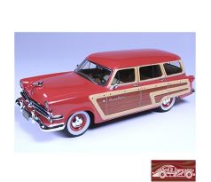 1/43 1953 Ford Country Squire, flamingo red