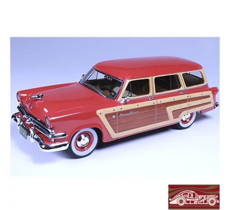 1/43 1953 Ford Country Squire, flamingo red