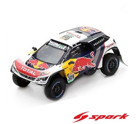 1/43 2018 Peugeot 3008 DKR Maxi #306 (SPARK)