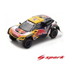 1/43 2018 Peugeot 3008 DKR Maxi Team Peugeot Total #300 (SPARK)