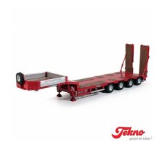 1/50 T.B. Goldhofer low-loader 4 axle red (TEKNO)