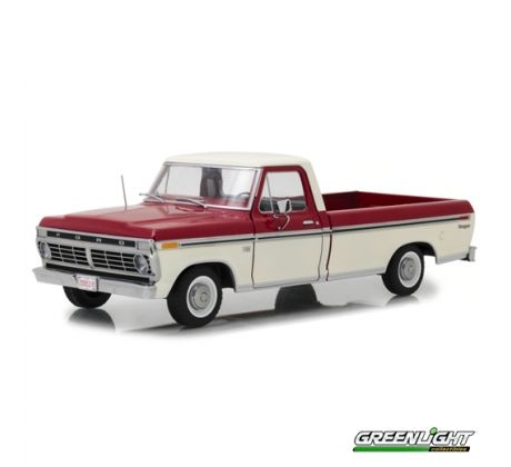 1/18 1972 Ford F-100, červený (GREENLIGHT)