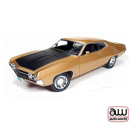 1/18 1970 Ford Torino Cobra, zlatý (AUTO WORLD)