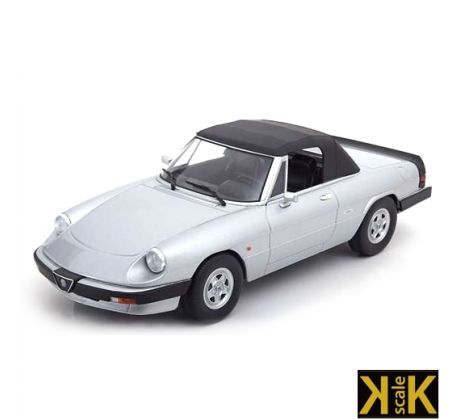 1/18 1986 Alfa Romeo Spider 3, strieborná (KK-SCALE)