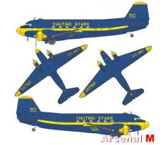 1/87 DOUGLAS R-4D US-Navy "Chuting-Stars" (ARSENAL M)