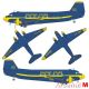 1/87 DOUGLAS R-4D US-Navy "Chuting-Stars" (ARSENAL M)