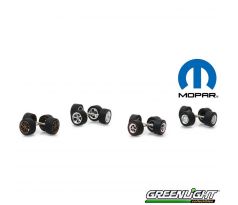 1/64 MOPAR Wheel & Tire Pack 16 Wheels (GREENLIGHT)