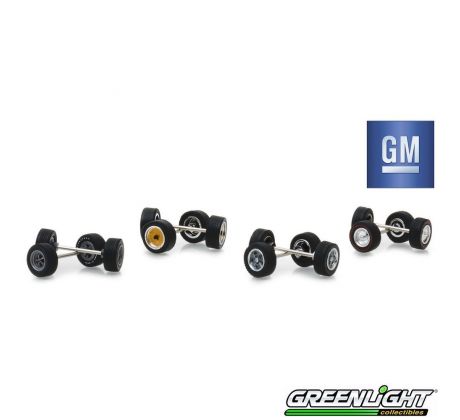 1/64 General Motors Wheel & Tire Pack 16 Wheels (GREENLIGHT)