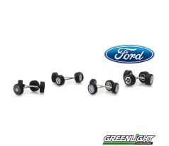 1/64 Ford Wheel & Tire Pack 16 Wheels, 16 Tires (GREENLIGHT)