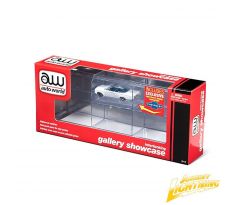 1/64 Six Car Interlocking Display Case + 1962 Chevy Impala Convertible (AUTO WORLD)