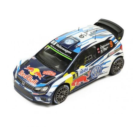 1/18 VOLKSWAGEN POLO R WRC #9 A. MIKKELSEN-A. JÆGER - TOUR DE CORSE 2016 (IXO)