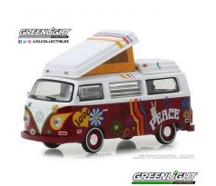 1/64 1973 Volkswagen Type 2 Westfalia Campmobile Hippie Van (GREENLIGHT)