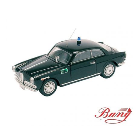 1/43 ALFA ROMEO GIULIETTA SPRINT 2s POLIZIA BLACK (BANG.IT)