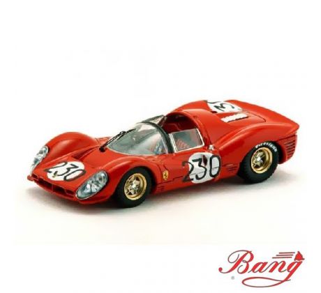 1/43 FERRARI 330 P 4 N.230 ACCIDENT T.FLORIO 1966 BANDINI-VACCARELLA (BANG.IT)