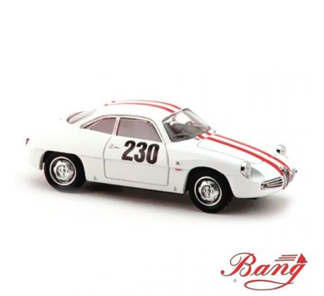 1/43 ALFA ROMEO GIULIETTA SZ N.230 FRIBURGO-SCHAUINSLAND 1962 (HILLCLIMB) (BANG.IT)