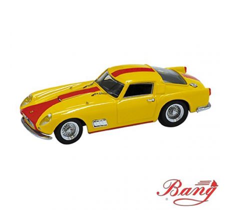 1/43 FERRARI 250 GT TDF STREET 1958 YELLOW W/RED STRIPES (BANG.IT)