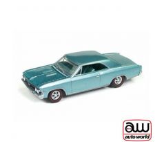 1/64 1966 Chevrolet Chevelle SS, Artesian turquoise (AUTO WORLD)